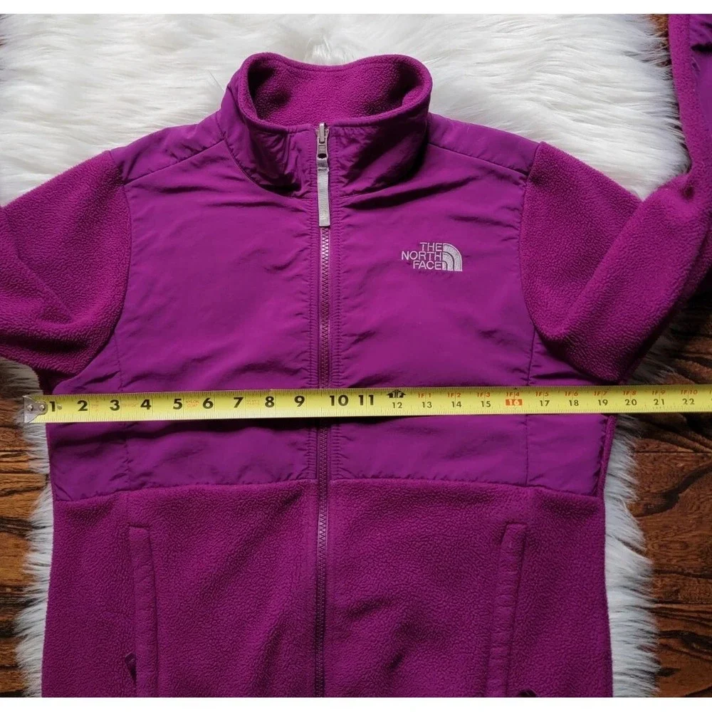 The North Face Denali Fleece Full Zip Jacket Girl's size Large 14/16 Purple